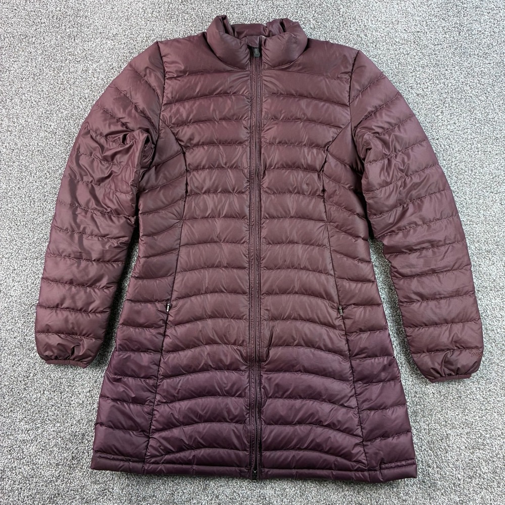 Patagonia Fiona Down Parka Women's M Burgundy Nylon Puffer Jacket 28355